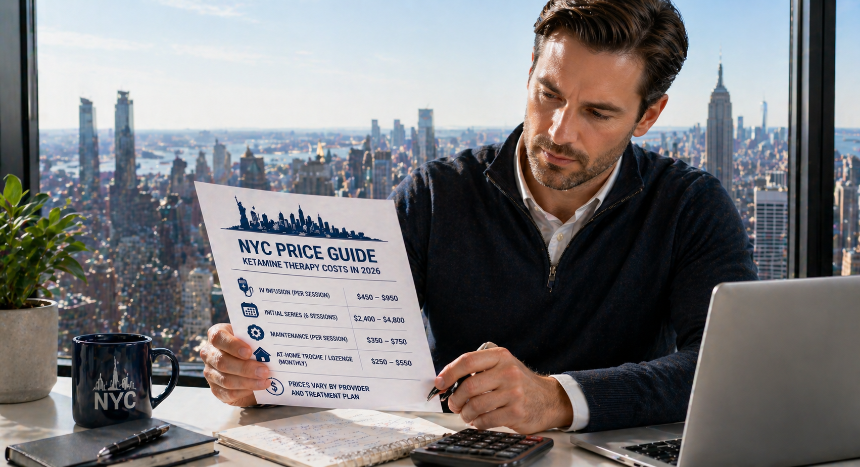 NYC Price Guide: How Much Does Ketamine Therapy Cost in 2026?