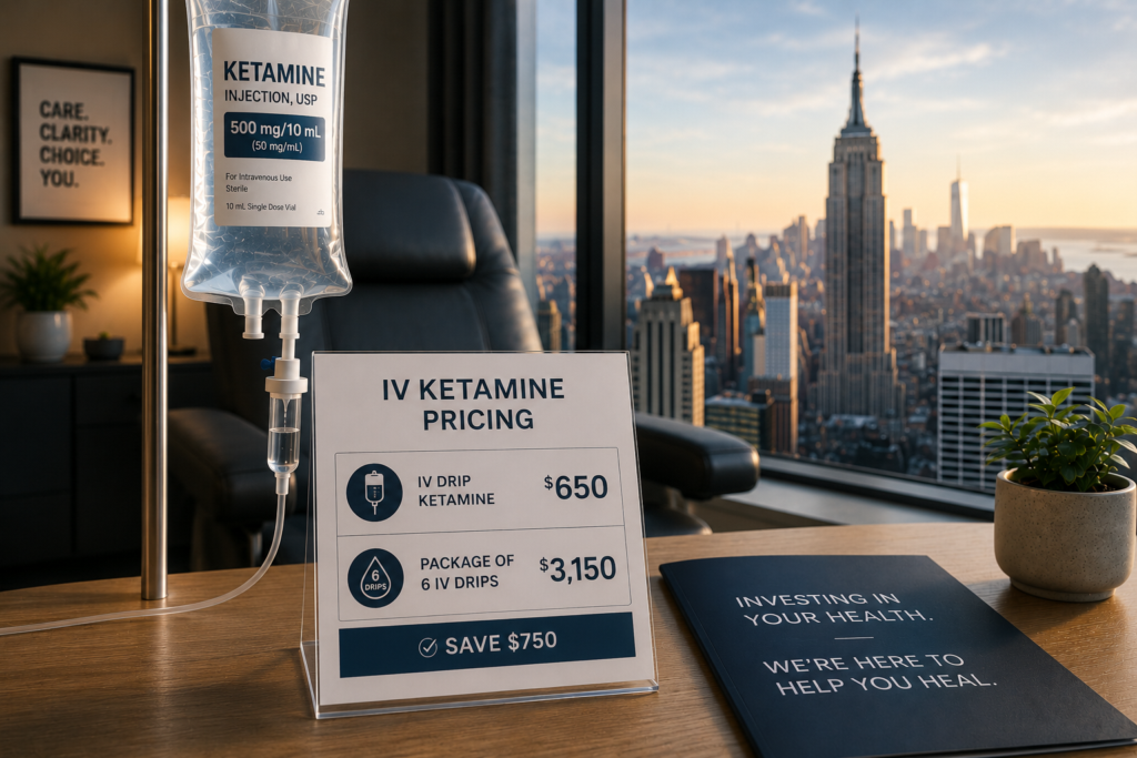 How Much Does a Single IV Ketamine Infusion Cost? (2026 NY Guide)
