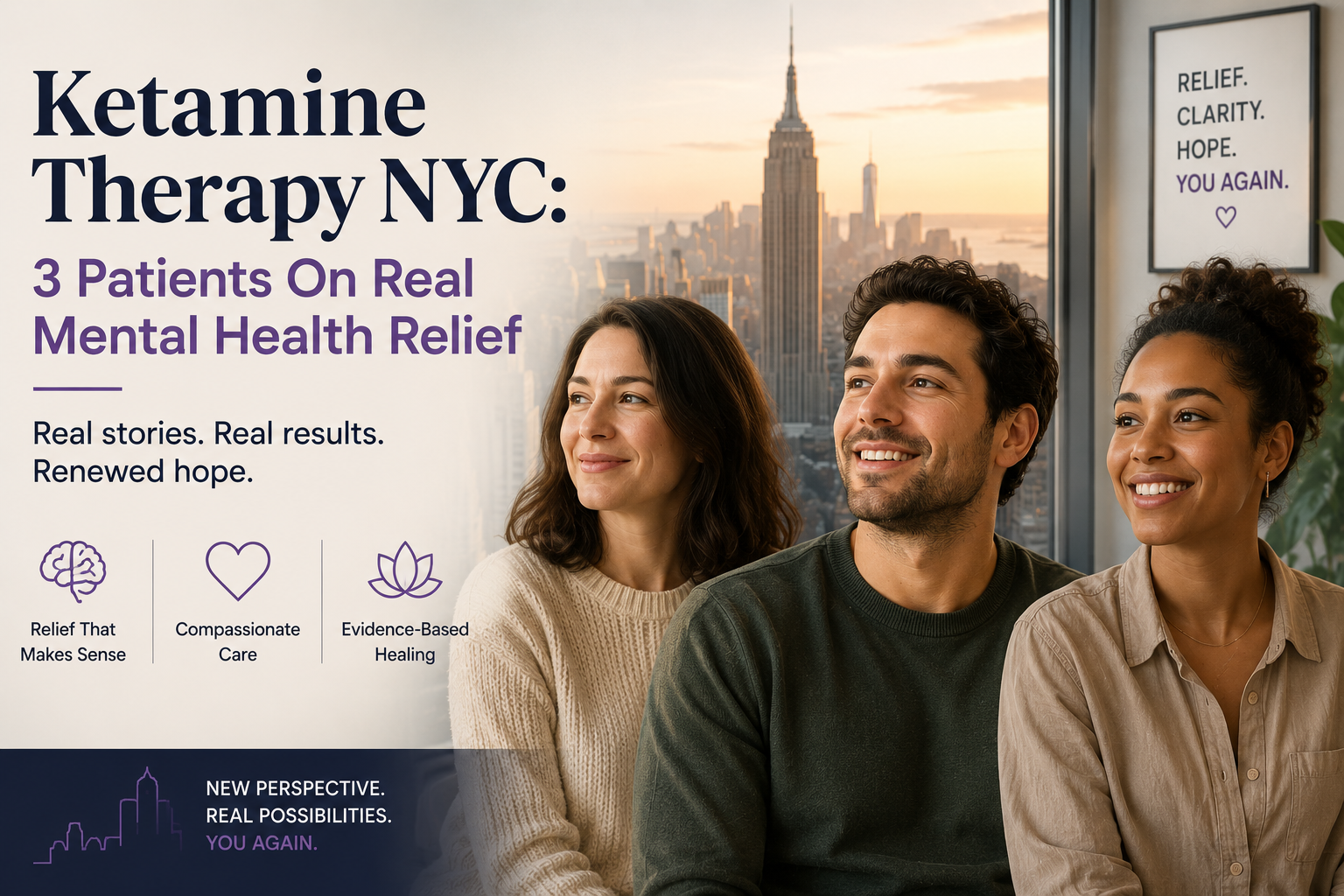 Ketamine Therapy NYC: 3 Patients On Real Mental Health Relief